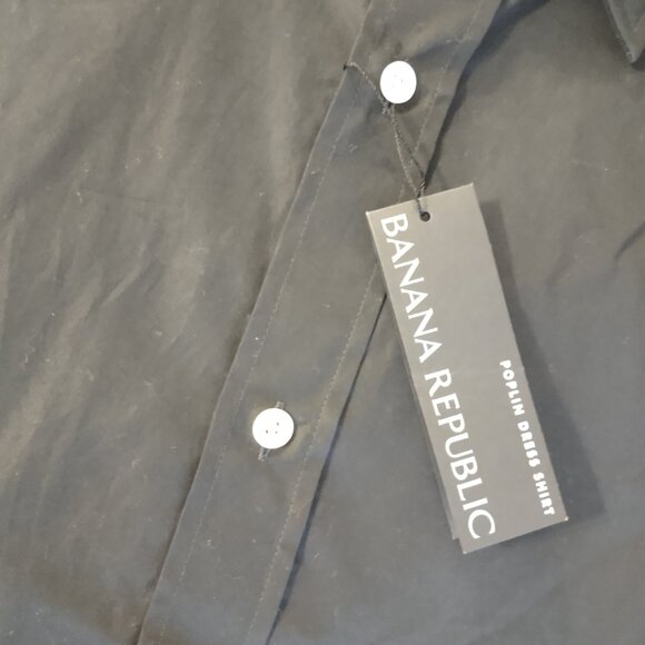 Banana Republic_Black_NWT_Mens Slim Fit XL_Shirt - Picture 3 of 8